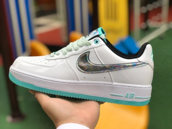 af1 eisgrüner Low-Top Nike Air Force 1 AF1 eisgrüner Sport- und Freizeitsneaker für Herren DD9613-100