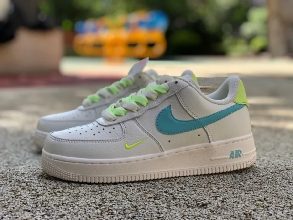 af1 weiß, seewassergrün niedrig Nike Air Force 1 Low Hoops AF1 lässige Anti-Rutsch-Schuhe DH7560-516