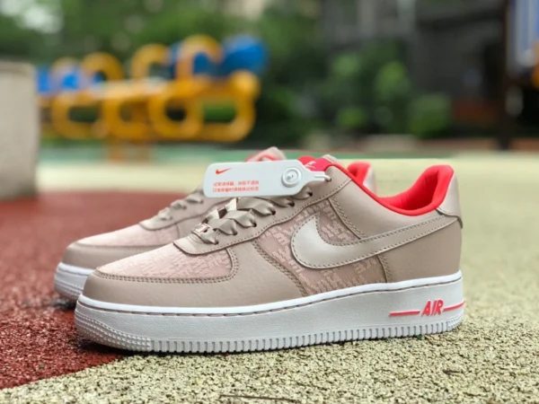 af1 hellrosa niedrig Nike Air Force 1 Air Force One Low-Top lässig dq7782-200