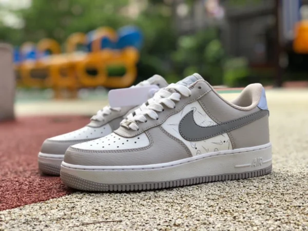 AF1 Off-White Low Nike Air Force 1 Low AF1 Off-White Low-Top-Air-Force-Sneaker DR7857-101