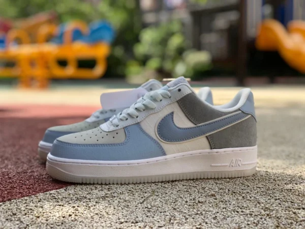 af1 hellblau niedrig Nike Air Force 1 Low 07 AF1 Khaki hellblau lässige Turnschuhe AO2425-400-200