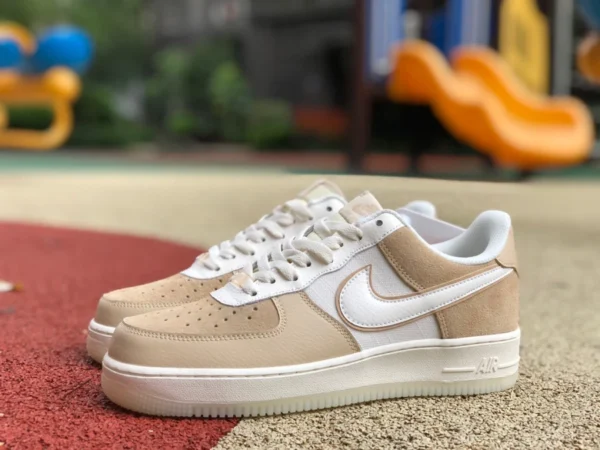 af1 Khaki niedrig Nike Air Force 1 Low 07 AF1 Khaki Freizeitsneaker AO2425-200