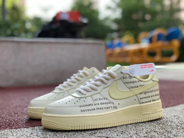 af1 off-white gelb niedrig Nike Nike AIR FORCE 1 '07 Herren Air Force One Sneakers Herbst neu cw2288-111