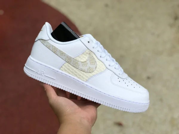 AF1 Platinum Braided Low Nike Nike AF1 07 SE neue Air Force One geflochtene atmungsaktive DO9458-100