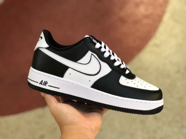 AF1 Schwarz-Weiß-Panda-Low Nike Air Force1 Low Schwarz-Weiß-Panda-Low-Freizeitsneaker DX3115-100