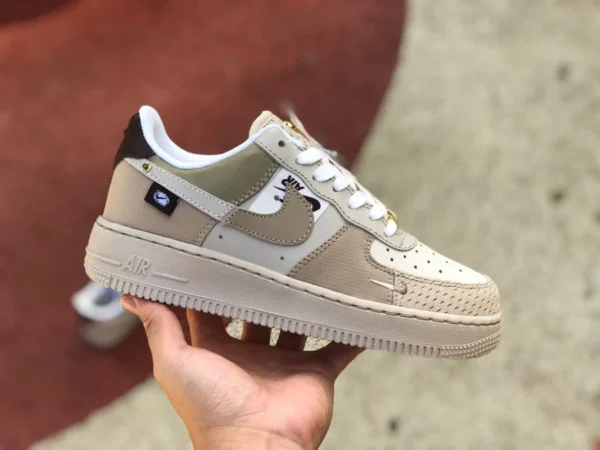 AF1 Tan Stitching Pure Original Nike Air Force 1 AF1 Tan Stitching Air Force Low-Top-Sneaker DX6061-122