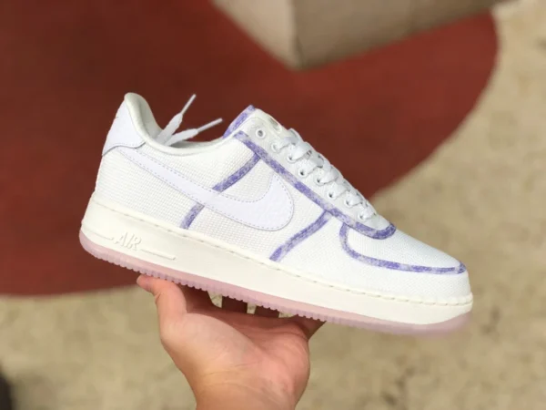 AF1 Lavendel Weiß Lila Low Pure Original Nike Air Force 1 Lavendel Weiß Lila Low-Top-Damen-Freizeitsneaker DV6136 100