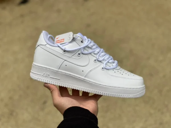 AF1 Pure White Strap Low Nike Air Force 1'07 WB Low Air Force 1 Low-Top-Freizeitsneaker cv1724-111