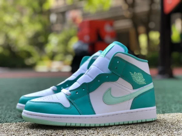 aj1mid Tiffany pure original Air Jordan 1 Mid AJ1 mintgrüne kleine Tiffany Mid-Top-Retro-Basketballschuhe DV2229-300