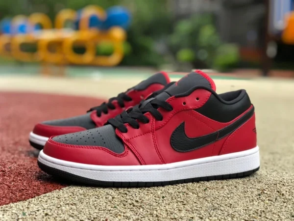 aj1 rot und schwarz niedrig Air Jordan 1 Low Gym Red AJ1 rot und schwarz Low-Top-Basketballschuhe 553558-605