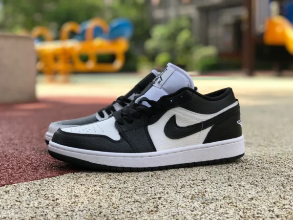 aj1 schwarz und weiß Yin und Yang niedrig Air Jordan 1 Low Homage Farbe Schwarz Weiß Stil DR0502-101