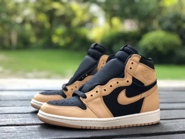 aj1 Wheat Black High-Top Air Jordan AJ1 Retro Wheat Black 555088-202