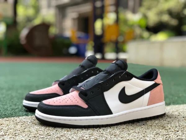 aj1 schwarz rosa niedrig reine original Air Jordan 1 Low OG AJ1 schwarz rosa niedrig Basketballschuhe CZ0790-061