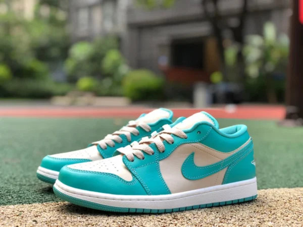 AJ1 Lake Blue Low Pure Original Air Jordan 1 Low AJ1 Lake Blue Tiffany DC0774-131