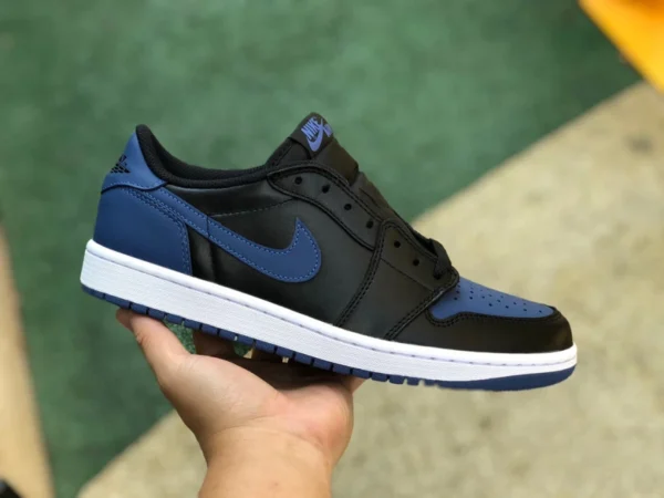 aj1 schwarz und blau low pure original Air Jordan 1 Low AJ1 schwarz und blau Low-Top-Retro-Basketballschuhe CZ0790-041