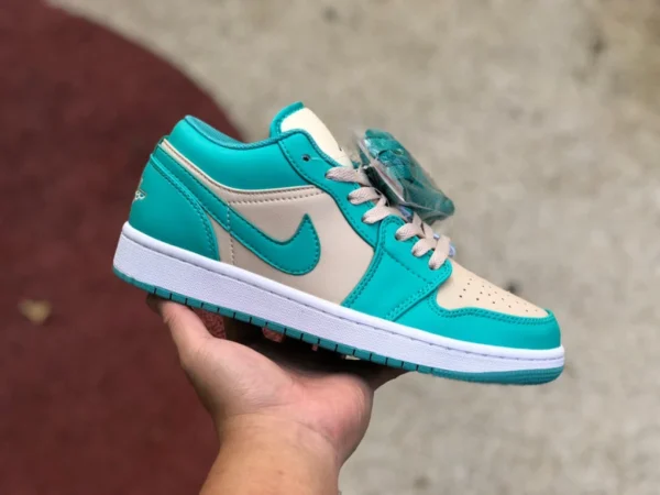 aj1 seeblau niedrig Air Jordan 1 Low AJ1 seeblau Tiffany Retro-Low-Top-Basketballschuhe DC0774-131