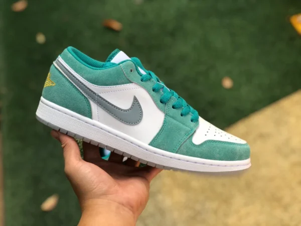 aj1 emerald blue low pure original Air Jordan 1 Low AJ1 emerald blue retro-basketballschuhe DN3705-301