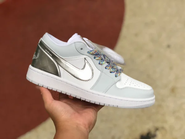 aj1 grau silber niedrig Air Jordan 1 Low AJ1 grau silber Abreiß-Low-Top DX6070-101