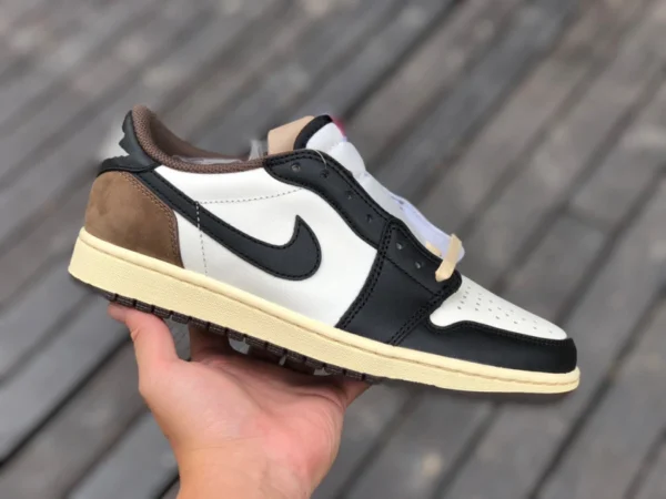 aj1 neuer Mokka-Low-High-Quality-Air Jordan 1 Small Ts Schwarz-Weiß-Braun Low Dark Mocha Low Top Mokka cq4277-105