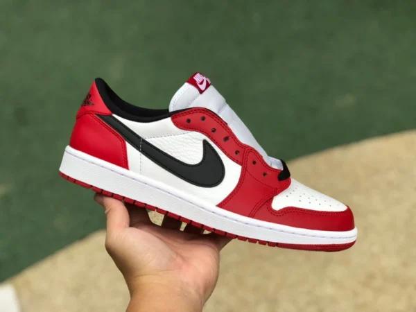 AJ1 Chicago Low reiner originaler Air Jordan 1 Chicago Low weiß und rot University of Chicago 705329-600