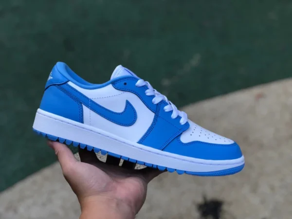 aj1 North Carolina Blue Golf reine Original Air Jordan 1 Golf UNC AJ1 weiße und blaue North Carolina Blue Basketballschuhe DD9315-100