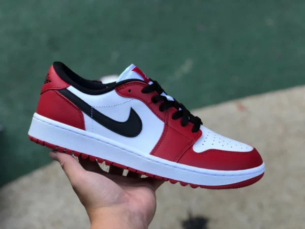 aj1 Chicago Golf Pure Original Air Jordan 1 Glof Low AJ1 Weiß Rot Chicago Low DD9315-600