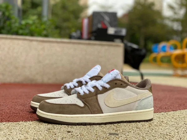 aj1 Year of the Rabbit limitiert weiß braun Air Jordan 1 LOW OG Year of the Rabbit limitierte Herren- und Damenschuhe weiß braun Sneakers Basketballschuhe DV1312-200