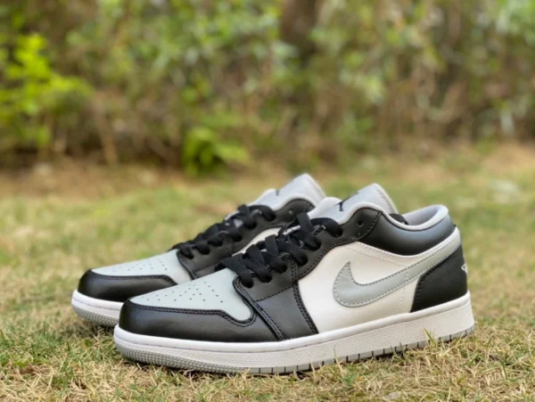 aj1 black grey low pure original Air Jordan 1 Low AJ1 cool greyshadow black grey toe low top 553558-039