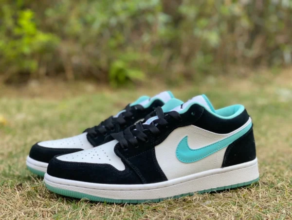 aj1 Guo Ailun Low Pure Original Air Jordan 1 AJ1 Guo Ailun Tiffany weiße und grüne Low-Top-Sneaker CQ9828-131