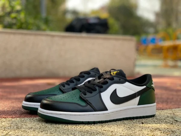 aj1 schwarz und grün Golf Air Jordan 1 LowGolf Aj1 grüne Low-Top-Golfschuhe DD9315-107