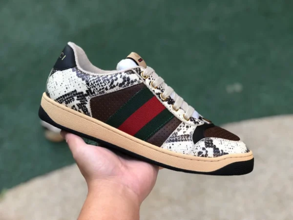 Gucci Low-Top- GUCCI Gucci Screener Mesh-Schuhe im Distressed-Look