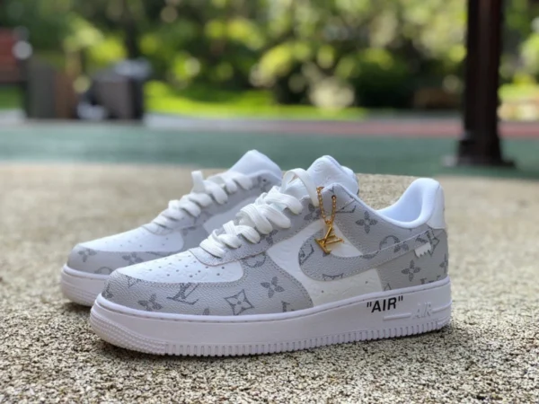 Af1 Joint Ow Joint L Louis Vuitton LV x Nike Air Force 1 x Off-White Joint AF1 Air Force One Joint LV LD4631-201