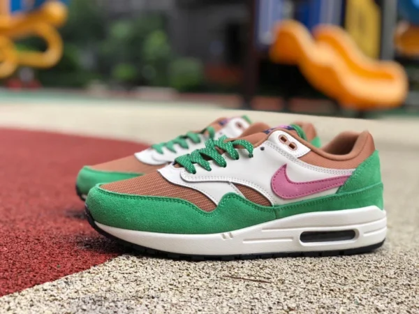 Max1 Braun Grün Rosa Nike Air Max 1 NH Treeline Braun Grün Rosa Retro Wildleder Lässige Laufschuhe DR9773 300