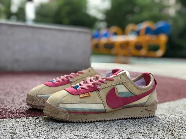 Forrest Un Brown Pink Union x Nike Cortez Retro Casual Forrest Brown Pink DR1413-200