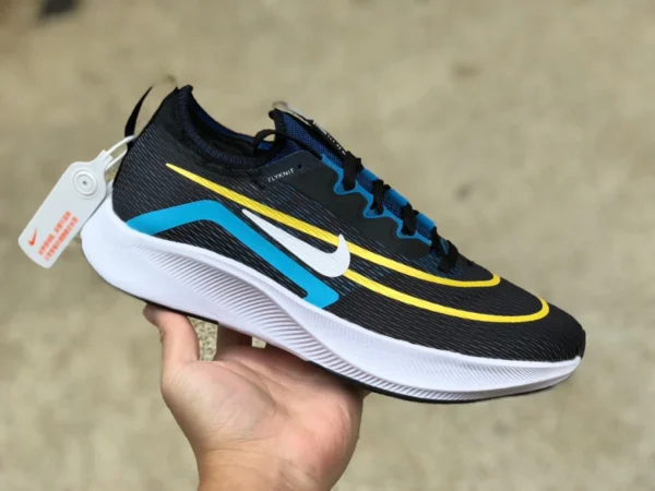 Zoom Fly4 schwarz blau gelb Nike Zoom Fly 4 Nike dämpfende Carbonplatte Marathon Männer und Frauen laufen CT2392-003