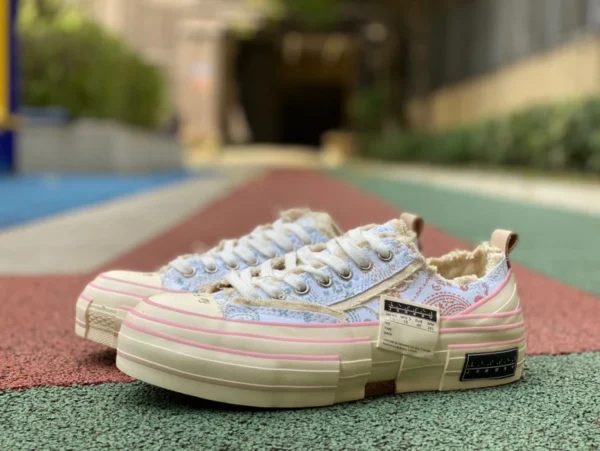 Wu Jianhao weiß rosa lichtempfindlicher Farbwechsel xVESSEL GOP LOWS Schwarze lässige Low-Top-Schuhe aus vulkanisiertem Canvas sind vielseitig für den Straßengebrauch