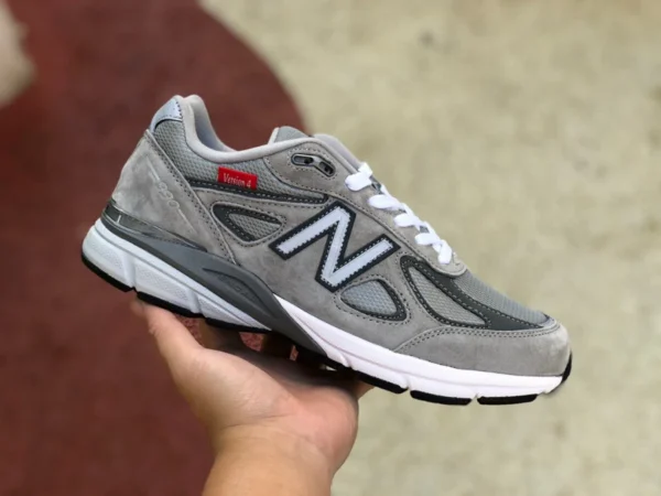 NB990 coole graue New Balance 990 V4 40th Anniversary Limited Red Label graue Retro-Laufschuhe M990VS4