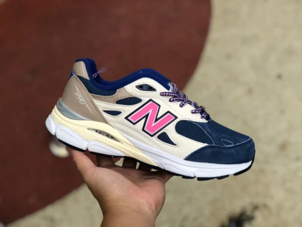 nb990v3Kith weiß und blau Kith x New Balance 990v3 „Daytona“ weiß und blau M990KH3