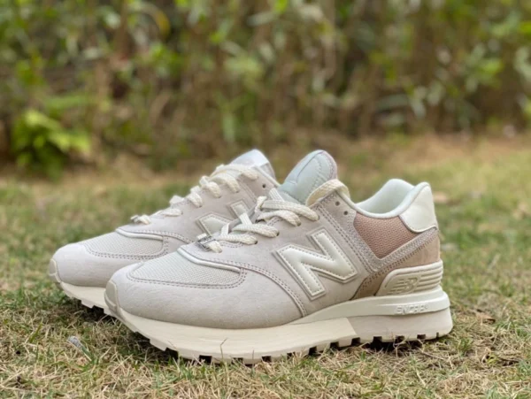 nb574 Beige Weiß Braun New Balance574 Velvet Mesh Atmungsaktive Freizeitsportschuhe Hellbraun U574LGTW