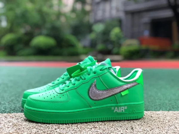 owAir Force Green OFF-WHITE x Nike Air Force 1 „Light Green Spark“ dx1419-300