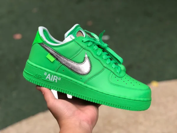 OW Air Force Joint Grün Nike Air Force 1 Low x Off-White Brooklyn Grün Joint DX1419-300