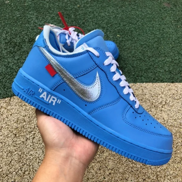 AF1 OW Joint Art Museum reines Original Nike Air Force 1 AF1 OW Joint North Carolina Blue Art Museum CI1173-400