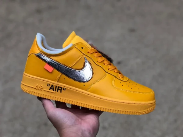 AF1 OW Joint Gold und Silber Nike Off White Air Force 1 AF1 OW Joint Gold und Silber Gelb DD1876-700