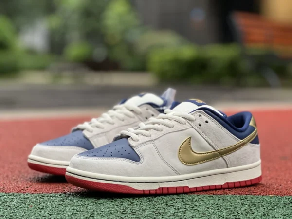 Dunk Weiß Blau Gold Low Nike Dunk SB Low Pro „Old Spice“ Low-Top-Retro-Freizeit-Sneaker Weiß Blau Gold 304292-272