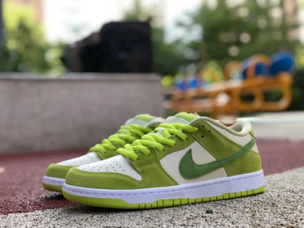 Dunk Green Apple Low, hochwertige Nike SB Dunk Low, weiß, grün, grüner Apfel, Retro-Freizeit-Sneaker DM0807-300