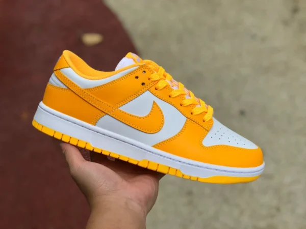 lDunk weiß gelb niedrig hochwertige Nike Dunk weiß orange Laser weiß gelb Low-Cut-Trendsneaker der Lakers für Herren und Damen DD1503-800