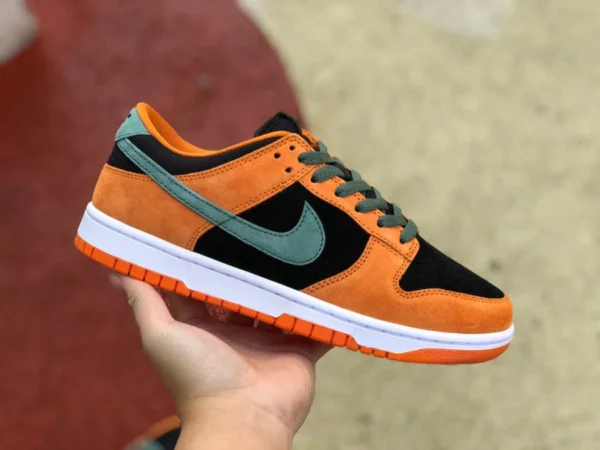 Dunk Pumpkin Low Nike Dunk Low SP schwarz-orange gespleißte Kürbis-Low-Top-Sneaker DA1469-001