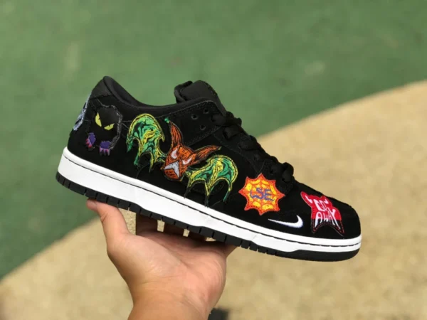 Dunk Halloween neues reines Original Neckface x Nike SB Dunk Low, seien Sie vorsichtig, wenn Sie schüchtern sind dq4488-001