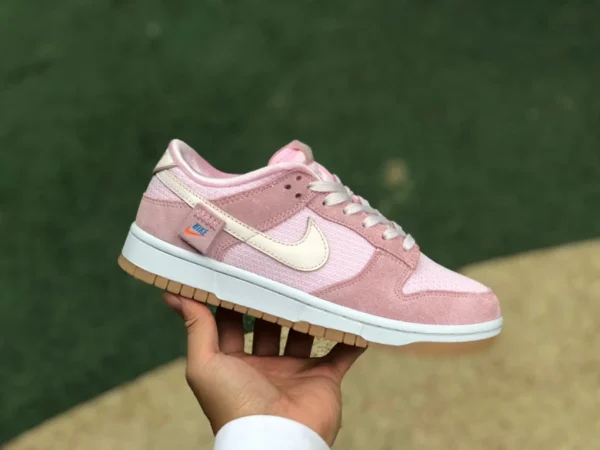 Dunk neuer rosa Bär reiner originaler NiKe Dunk Low Swoosh rosa Bär DO9457-102