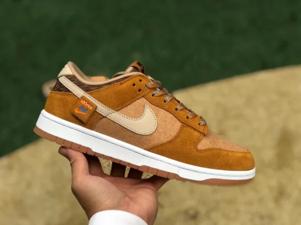 Dunk Brown Wildleder Low Pure Original Nike Dunk Low Teddy Bear braune Low-Top-Sneaker für Herren DZ5350-288